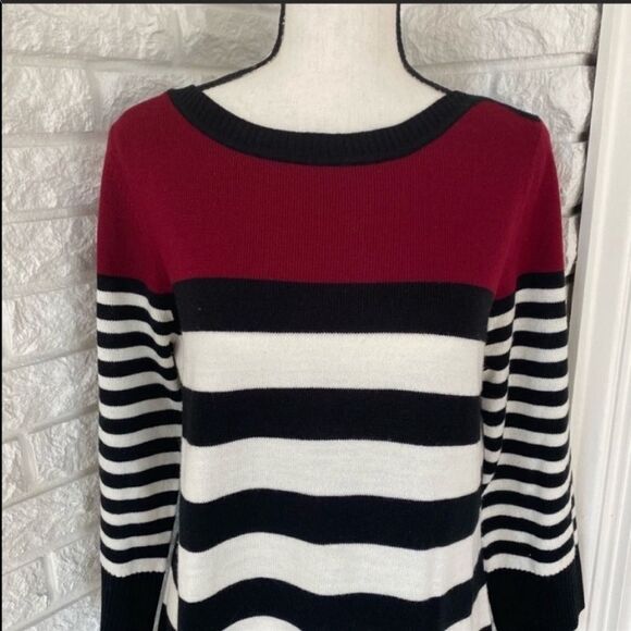 Striped Sweater Dress - Picture 2 of 4